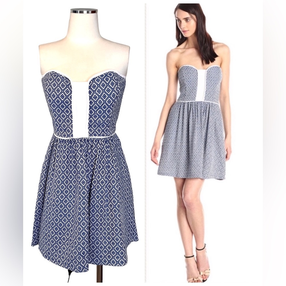 ANTHRO Ella Moss Vintage Vibes Debbie Sweetheart Dress Sz S - Picture 6 of 6
